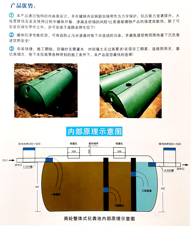碑林玻璃钢化粪池